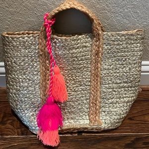 Brand new Gold bag with tassels! Perfect for the beach!